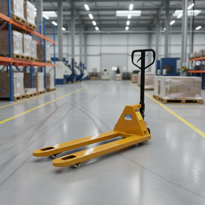 Chariot à palettes hydraulique long, équipement de manutention robuste pour l'entrepôt, l'usine, le chargement et le déchargement - Product Image 4