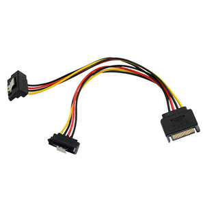 Nối Tiếp ATA <span class=keywords><strong>SATA</strong></span> 15 Pin Nam Để 2 Splitter Nữ HDD Adapter IDE Y Splitter Chuyển Đổi <span class=keywords><strong>Molex</strong></span> HDD Góc Cáp <span class=keywords><strong>sata</strong></span> Điện - Product Image 3
