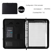 Caja de cuero PU multifuncional A4 personalizable, carpeta de archivos, bolsa con cremallera, soporte para teléfono, logotipo para gerentes de negocios, venta de documentos
