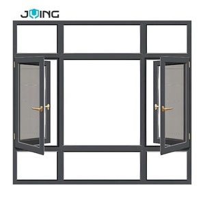 إطار نافذة من الألومنيوم عالي القوة من جيينغ |   تصميم مقاوم للعوامل الجوية |   استخدام المباني - Product Image 1