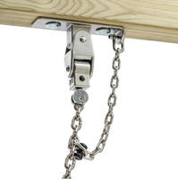 Support de balançoire pivotant robuste en acier inoxydable avec chaîne de sécurité et support de suspension pour aire de jeux pour enfants et adultes