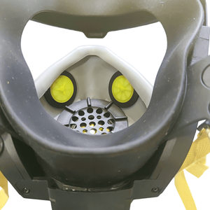 قناع سكبا احترافي معتمد من CE لحماية التنفس من السيليكون لكامل الوجه مع عدسة مضادة للضباب وشبكة رأس كيفلر قابلة للتعديل - Product Image 4