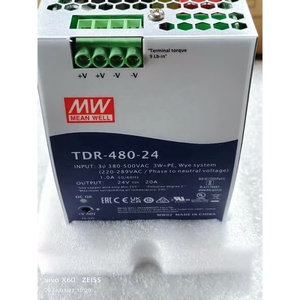 Meanwell XDR-E XDR XTR HDR MDR ndr SDR TDR WDR 75/120/<span class=keywords><strong>240</strong></span>/480/960/<span class=keywords><strong>60</strong></span> 5V/18V/36V/12V/24V/27V/0A 48v4/20A/10A/5A 3A 4A 2A 2.1A - Product Image 1