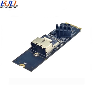 محول من موصل Mini SAS SFF-8087 إلى NGFF <span class=keywords><strong>M</strong></span>.<span class=keywords><strong>2</strong></span> NVME Key B+<span class=keywords><strong>M</strong></span> مع بطاقة توسعة + 4 كابلات بيانات SATA 3.0 لمحركات الأقراص الصلبة - Product Image 2