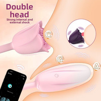 Kabelloser Fernbedienungs-Doppelkopf-Rosen-Vibrator A C G Punkt Weiblicher Masturbator Neuartige Sexspielzeuge