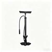 Pompe à vélo portable Worldcycle AIR5 haute pression 230 PSI, corps en alliage d'aluminium, tuyau EPDM, légère, durable, facile à utiliser