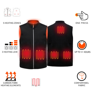 <span class=keywords><strong>Chaleco</strong></span> cálido de lana polar para invierno, <span class=keywords><strong>chaleco</strong></span> de calor eléctrico recargable con batería USB de 5V para hombres y mujeres - Product Image 4