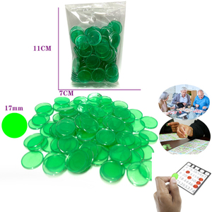 Accessoires <span class=keywords><strong>de</strong></span> <span class=keywords><strong>bingo</strong></span> en plastique 100 pièces/sac pièces rondes colorées en plastique 17mm puce <span class=keywords><strong>de</strong></span> <span class=keywords><strong>bingo</strong></span> <span class=keywords><strong>magnétique</strong></span> transparente - Product Image 3