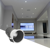 Plafonnier LED encastré 3CCT anti-éblouissement blanc en aluminium pour logement australien avec pilote DALI dimmable pour bureau