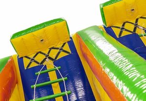 Adultes Balance Double Lane <span class=keywords><strong>Jacobs</strong></span> Ladder Wipeout Game Interactive Gonflable Twister Ladder Gonflable Rock Climbing Wall - Product Image 6