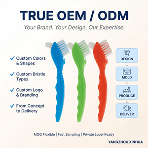 <span class=keywords><strong>Caja</strong></span> de plástico al por mayor para dentaduras postizas con cepillo de limpieza de cerdas suaves, cepillo de <span class=keywords><strong>dientes</strong></span> ergonómico, juego de cepillos de <span class=keywords><strong>dientes</strong></span> OEM - Product Image 2
