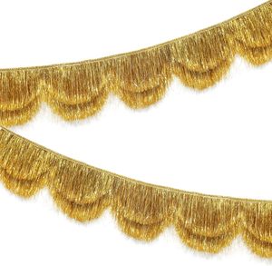 Guirnalda <span class=keywords><strong>de</strong></span> Oropel Dorado <span class=keywords><strong>de</strong></span> 2 Capas y 6 Pies para Navidad 2026, Venta al Por Mayor - Product Image 2