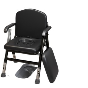 Portable Commode <b>Stool</b> For Elderly Foldable Reinforced Home Use With Seat 52cm Width <b>Adjustable</b> <b>Height</b> 42-52cm - Product Image 5