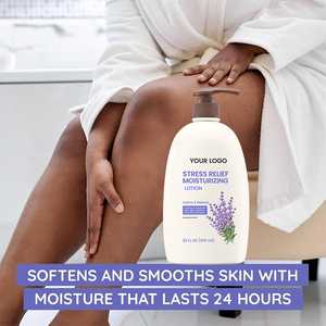 Lotion corporelle à la lavande biologique avec beurre de karité et huiles végétaliennes Acide hyaluronique Apaisant Hydratation nocturne <span class=keywords><strong>pour</strong></span> peaux sèches Soulagement du stress - Product Image 6