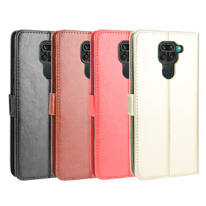 Custodia per telefono Flip con custodia a portafoglio in pelle PU con motivo a cavallo pazzo per <span class=keywords><strong>Xiaomi</strong></span> <span class=keywords><strong>Redmi</strong></span> <span class=keywords><strong>Note</strong></span> <span class=keywords><strong>9</strong></span> - Product Image 1