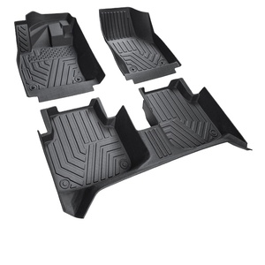 <span class=keywords><strong>Precio</strong></span> de fábrica, venta al por mayor, de 3 piezas Juego completo, TPE 3D, 5mm de espesor, alfombrillas y revestimientos para coche con reposapiés - Product Image 1