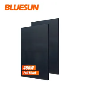 Bluesun nuovo tipo di pannello solare nero completo 460W 480W pannelli di tipo a scandole vendita calda in ue