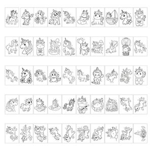 Cahier d'activités <span class=keywords><strong>de</strong></span> découpe et <span class=keywords><strong>de</strong></span> coloriage pour filles, 50 pages, thème licorne, pour enfants <span class=keywords><strong>de</strong></span> 3 à 5 ans, idéal pour les fêtes et les loisirs - Product Image 5
