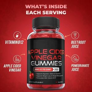 OEM özel <span class=keywords><strong>Vitamin</strong></span> B12 Gummies doğal sakızlı ayı çok <span class=keywords><strong>Vitamin</strong></span> takviyesi organik elma şırası sirke vitamini Gummies - Product Image 4