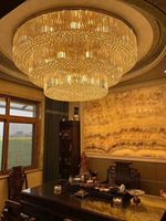 Grand lustre Firefly pour hall d'hôtel, villa, restaurant, salle modèle, avec plafond haut et design artistique créatif, style cube lumineux