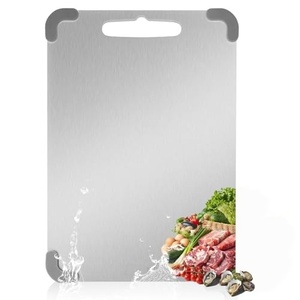 Nouvelle Planche à Découper Créative en Silicone Épaissi Antidérapante en Acier Inoxydable pour Fruits, Bacs à Pétrir et Protège-Planches à Découper - Product Image 1