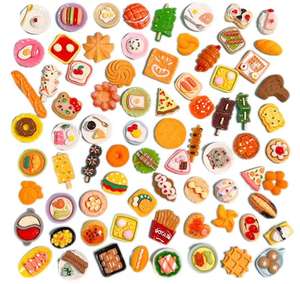 Adorable Unique High Quality Exquisite Mini Food Resin <b>Themed</b> Embellishments Set for DIY <b>Gift</b> Wrapping and Party Decor - Product Image 1