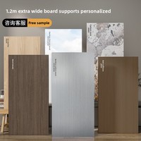 Série de plaques murales en PVC en placage de bois de charbon de bambou imperméables pour la décoration intérieure