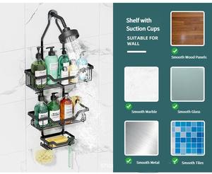 Salle de bain <span class=keywords><strong>douche</strong></span> Caddy support de rangement <span class=keywords><strong>pour</strong></span> salle de <span class=keywords><strong>douche</strong></span> étagère murale pas de perçage requis organisateur de <span class=keywords><strong>douche</strong></span> <span class=keywords><strong>porte</strong></span>-<span class=keywords><strong>savon</strong></span> - Product Image 1