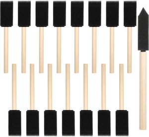 Pinceaux en mousse pour jardin d'intérieur avec manche en <span class=keywords><strong>bois</strong></span> pour la <span class=keywords><strong>peinture</strong></span>, le teintage, le vernissage, avec motif floral - Product Image 1