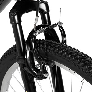 Vélo de montagne JOYKIE Hiland 26 pouces 24 pouces 18 vitesses avec frein à patin Cadre en acier à haute teneur en carbone le plus vendu pour les jeunes femmes hommes - Product Image 2