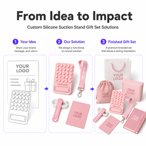 Support de téléphone antidérapant en silicone à ventouse avec porte-cartes pour une visualisation mains libres partout - Product Image 6