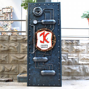 Gran oferta, puerta submarina de Metal pesado de hierro Retro personalizada, barra de modelado, <span class=keywords><strong>restaurante</strong></span>, habitación secreta, puerta de Escape para Bar - Product Image 5