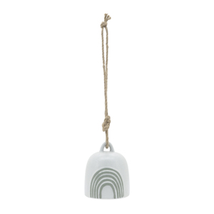 Campanella in Ceramica con Design Arcobaleno per Giardino, Patio, Decorazione Esterna, Ornamento da Appendere - Product Image 1