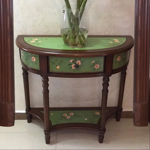 Mesa <span class=keywords><strong>Consola</strong></span> Antigua China de Madera Pintada a Mano <span class=keywords><strong>con</strong></span> <span class=keywords><strong>Cajones</strong></span> - Product Image 4