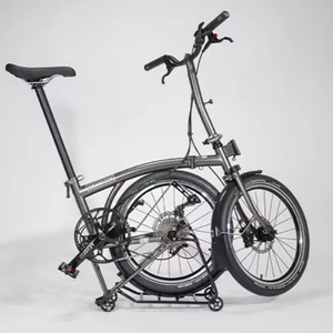 Vélo <span class=keywords><strong>pliable</strong></span> CRANSTON D10 avec frein à disque hydraulique, 20 pouces, 9 vitesses, acier au chrome-molybdène, <span class=keywords><strong>pliable</strong></span> en trois parties - Product Image 1