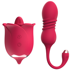 Adult Royal Rose 12-Gang-Teleskop-Kugelvibrator mit Fernbedienung Wasserdichtes IPX7 elektrisches Vaginal-Sexspielzeug für Frauen - Product Image 1