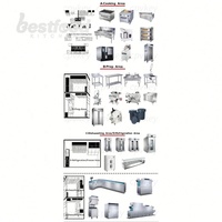 Ligne de production de gâteaux entièrement automatique OULI (électrique/gaz) avec mélangeur commercial et four rotatif à air chaud – Ensemble complet pour la cuisson et la garnissage