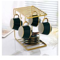 Fabricant professionnel, prix compétitif, table basse, ensemble éthiopien, ensemble de café en émail, décoration, boîte en céramique, vintage, marron