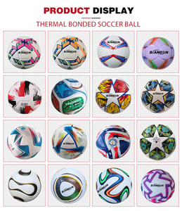 Balón de Fútbol de Alta Calidad Tamaño 5 Termosellado o Cosido a Máquina en Cuero PU Personalizable para Partidos y Entrenamiento - Product Image 4