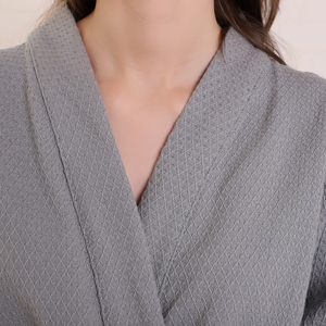 Ensemble <span class=keywords><strong>de</strong></span> peignoir et serviette en coton gaufré 100% <span class=keywords><strong>de</strong></span> qualité hôtelière, séchage rapide, longueur genou pour femmes, <span class=keywords><strong>drap</strong></span> <span class=keywords><strong>de</strong></span> <span class=keywords><strong>bain</strong></span> - Product Image 4