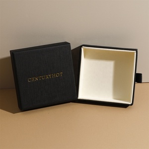 Puppysew hộp đồ trang sức với vải dưới trang sức ngăn kéo hộp handmade Vòng đeo tay Vòng cổ bông tai đóng gói hộp với logo - Product Image 4