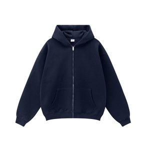 Sudadera con capucha y cremallera completa unisex de 345 g/m², <span class=keywords><strong>50</strong></span> % poliéster/<span class=keywords><strong>50</strong></span> % algodón, de gran tamaño y peso pesado, para hombre, venta al por mayor de fábrica - Product Image 4