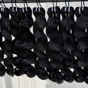 Extensiones de Cabello Humano Ondulado, Cabello Virgen, Suave, Densidad Completa, Color Natural, Suministro de Alta Calidad - Product Image 1