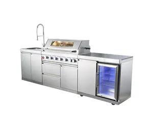 CBMmart Hochwertige moderne Garten BBQ Aluminium Metall Edelstahl Küchen spüle Unter schränke Preis