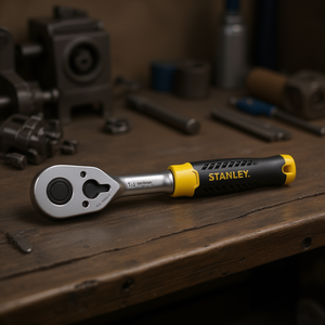 Llave de trinquete Stanley de 1/4 de pulgada con mango de liberación rápida para un apriete preciso - Product Image 3