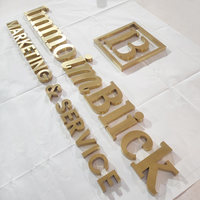 Signalisation acrylique personnalisée d'intérieur 3D lettres 3d logo utilisé décoration enseignes lumineuses à led pour la maison et la décoration