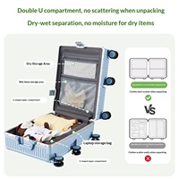 Valise à roulettes KaMaiEr pour enfants, moderne et élégante, en aluminium et polycarbonate, grande capacité, avec serrure à combinaison et serrure TSA, roulettes pivotantes à 360 degrés
