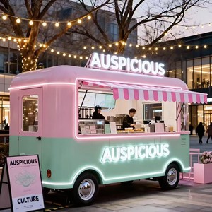 Authentic Street Food Cart For Hotdogs Chips And Coffee Drinks - Product Image 4