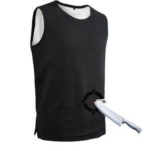 ソフトアンチカットレベル蒸気保護タクティカルベスト超薄型目に見えない軽量ソフトアンチスタブ護身用ベスト - Product Image 1