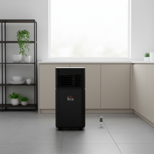 Aire Acondicionado Portátil Eléctrico de Plástico <span class=keywords><strong>HOMCOM</strong></span> 10000 BTU Solo Frío con Control Remoto, Temporizador y Clase de Eficiencia Energética - Product Image 1